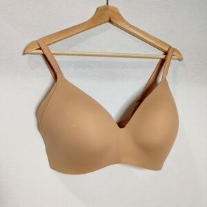 Knix Wingwoman Countour Bra‎ Wireless Wirefree Tan Beige San 6+ 32 34 F E DDD